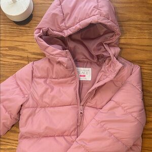 The Children's Place Light Pink Hooded Puffer Jacket